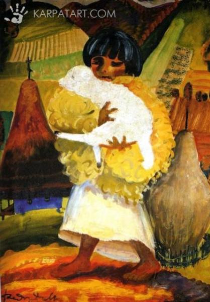 Boy with Lamb (1939) by Fedir Manaylo Source: http://karpatart.com/en/exhibitions/69/carpathian-geniys-19-fedir-manaylo.html